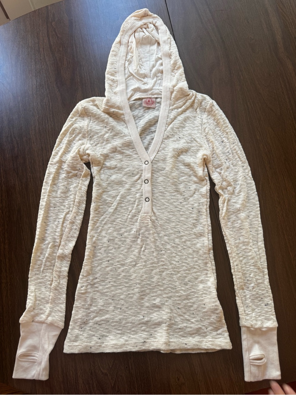 ASO twilight, Bella Swan. The original curious gypsy cream Henley with hood
